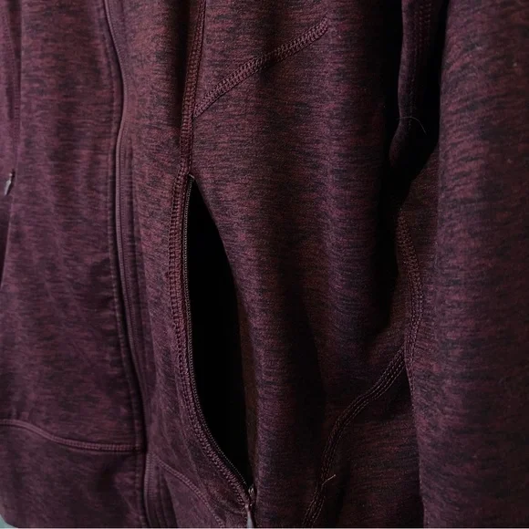 Eddie Bauer‎ Full-Zip Active Hooded Jacket, Women's, Dark Burgandy, Size Large - Picture 11 of 12